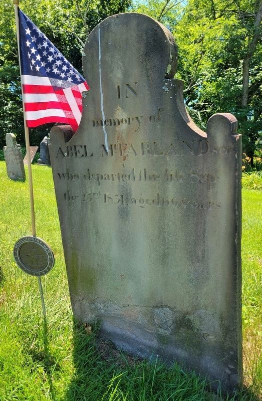 Grave of Revolutionary War Soldier<br>Abel McFarland image. Click for full size.