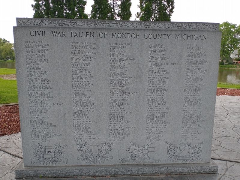 Monroe County Civil War Memorial. Click for full size. Monroe County Civil War Memorial image. Click for full size.
