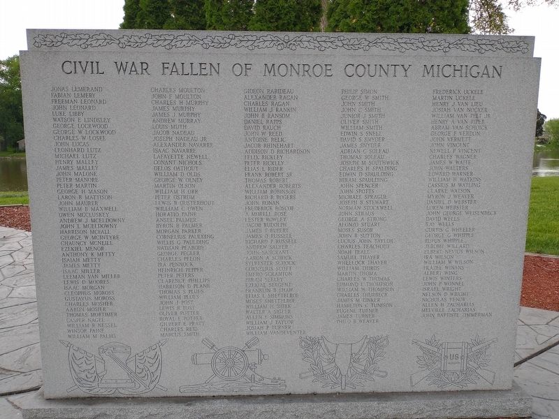 Monroe County Civil War Memorial. Click for full size. Monroe County Civil War Memorial image. Click for full size.