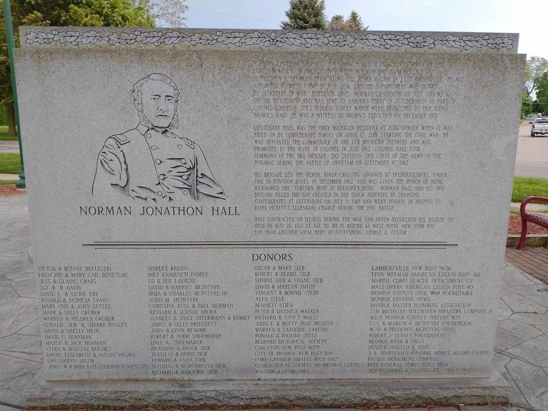Norman Jonathan Hall Marker. Click for full size. Norman Jonathan Hall Marker image. Click for full size.