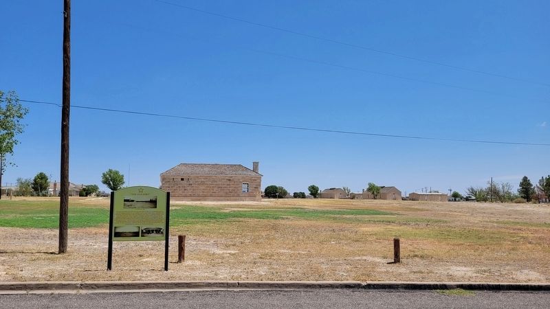 The view of the "The Old Fort" and Marker from the street image. Click for full size.