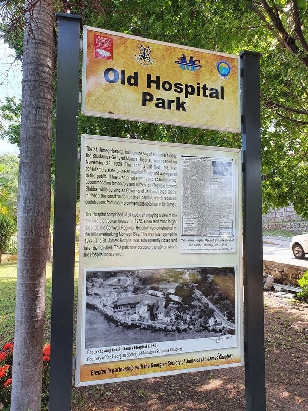 Old Hospital Park Marker. Click for full size. Old Hospital Park Marker image. Click for full size.