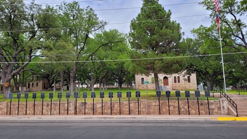The view of the 22 markers from the street image. Click for full size.