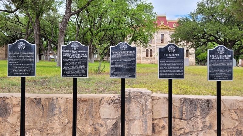 The B.M. Halbert Marker is the 2nd from the right image. Click for full size.