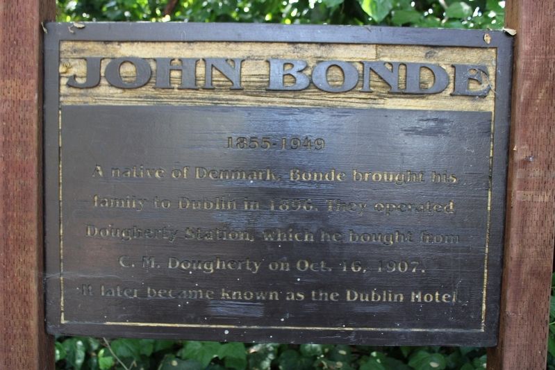 John Bonde Marker. Click for full size. John Bonde Marker image. Click for full size.