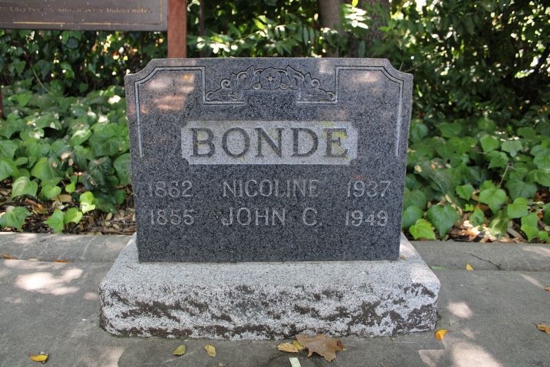 John Bonde headstone image. Click for full size.