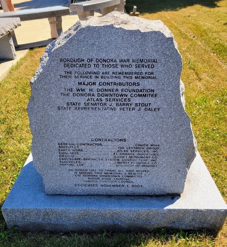 Borough of Donora, a War Memorial