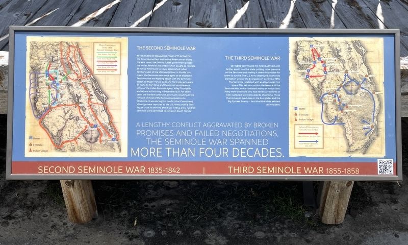The Second and Third Seminole Wars Marker image. Click for full size.