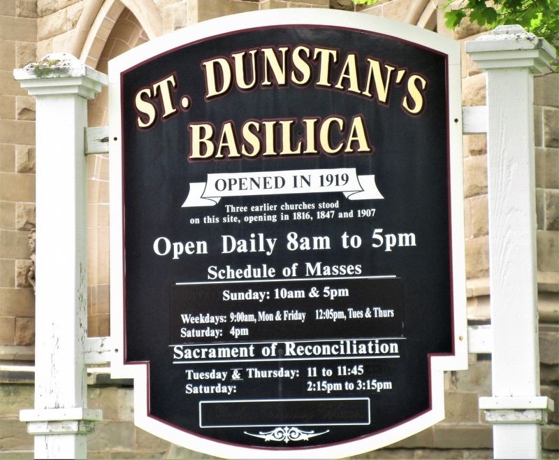 St Dunstans Basilica Marker image. Click for full size.