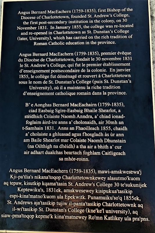 Angus Bernard MacEachern (1759- 1835) Marker image. Click for full size.