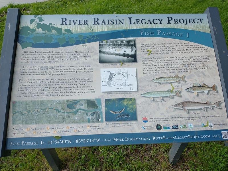 River Raisin Legacy Project Marker image. Click for full size.