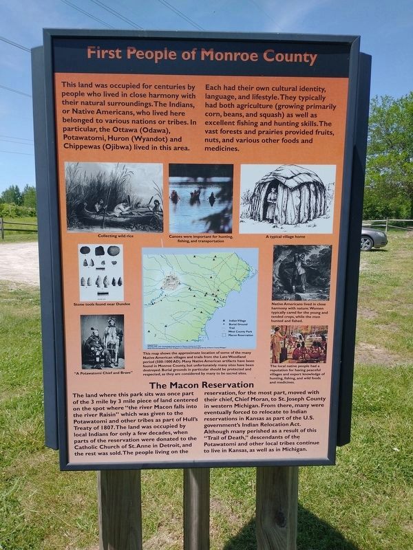 First People of Monroe County Marker image. Click for full size.