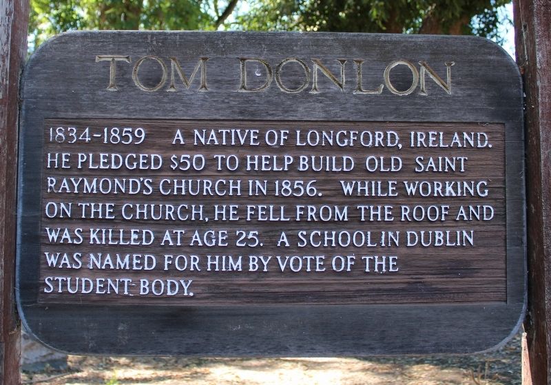 Tom Donlon Marker image. Click for full size.
