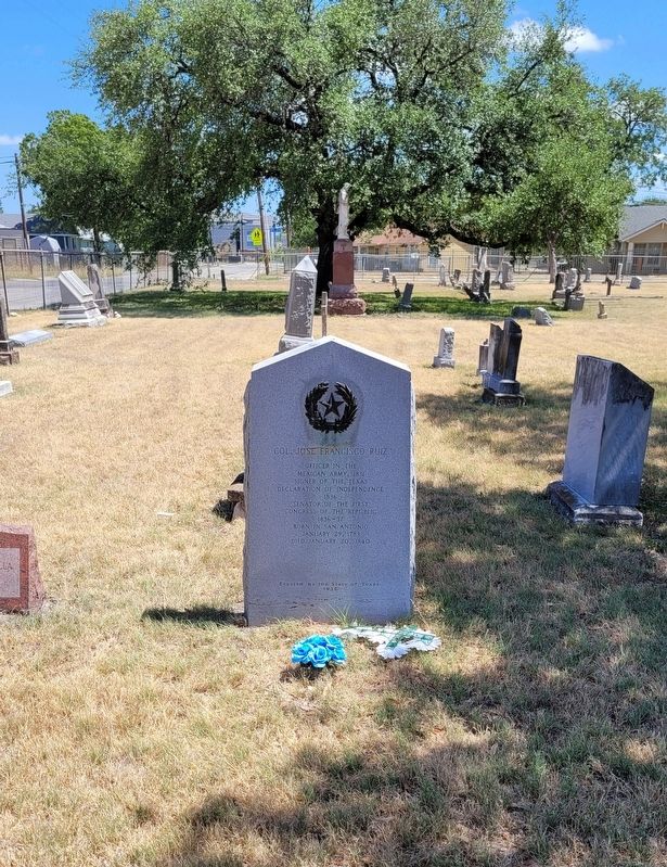 Col. José Francisco Ruiz Marker. Click for full size. Col. José Francisco Ruiz Marker image. Click for full size.