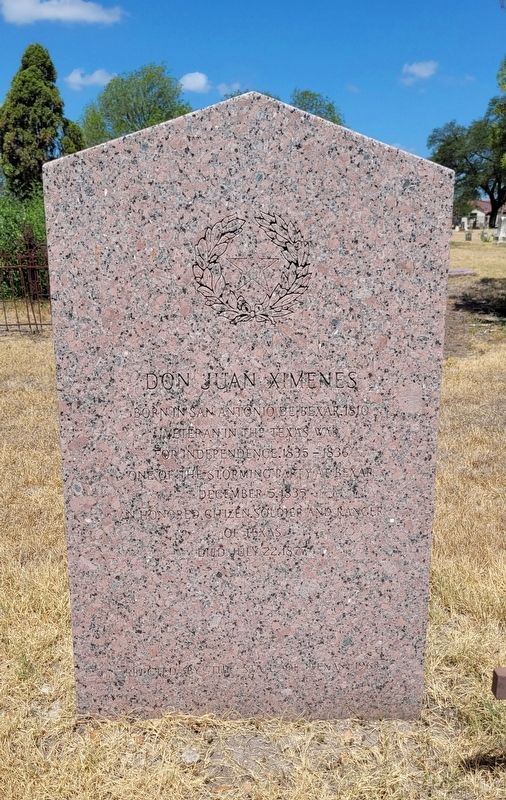 Don Juan Ximenes Marker. Click for full size. Don Juan Ximenes Marker image. Click for full size.