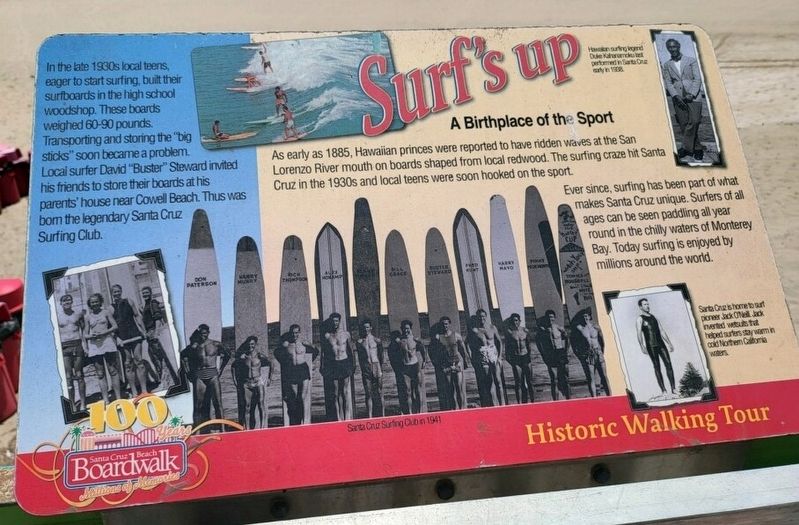 Surf's Up Marker. Click for full size. Surf's Up Marker image. Click for full size.