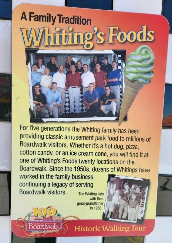 Whiting's Foods Marker. Click for full size. Whiting's Foods Marker image. Click for full size.