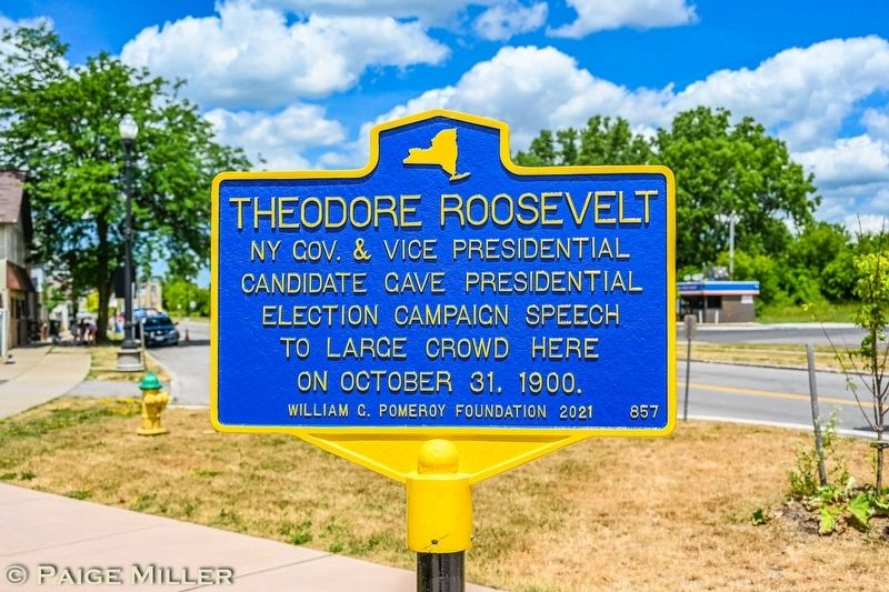 Theodore Roosevelt Marker. Click for full size. Theodore Roosevelt Marker image. Click for full size.