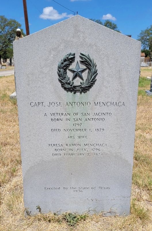 Capt. Jos Antonio Menchaca Marker image. Click for full size.