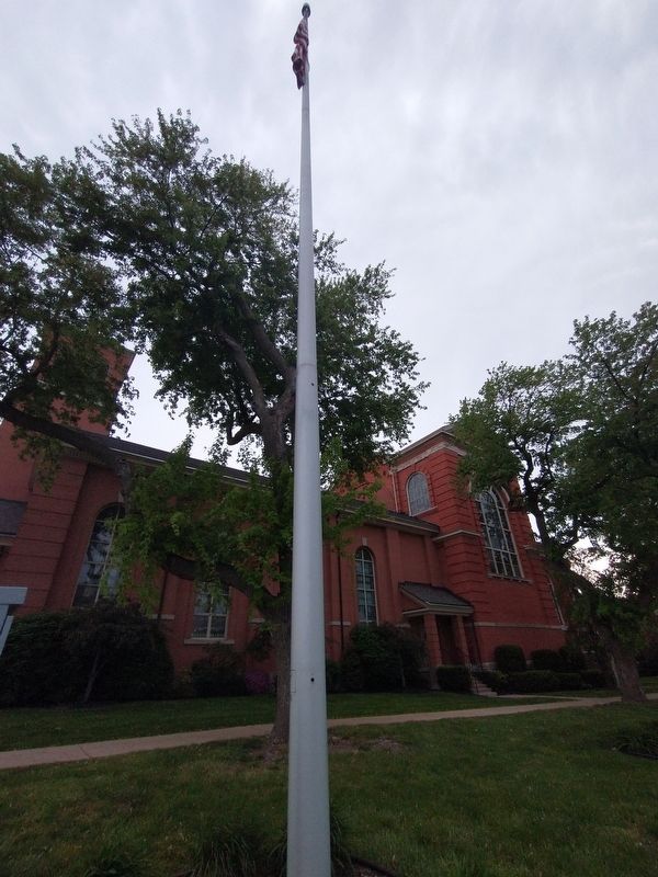 First Flag Raised In Michigan Territory Marker. Click for full size. First Flag Raised In Michigan Territory Marker image. Click for full size.