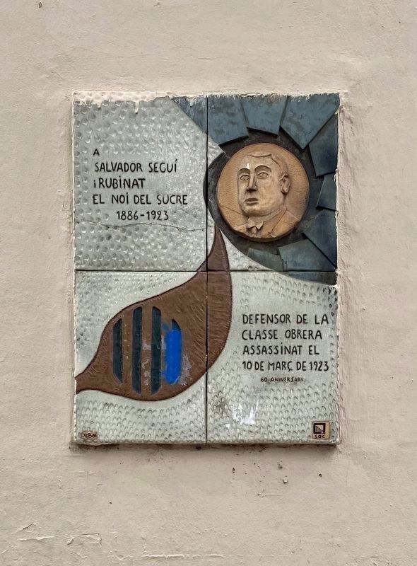 Salvador Seguí memorial. Click for full size. Salvador Seguí memorial image. Click for full size.