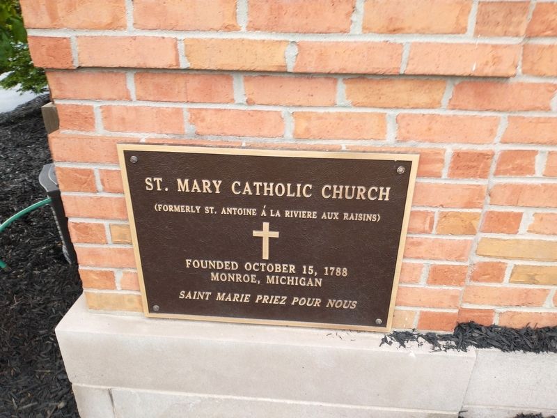 St. Mary Catholic Church Marker image. Click for full size.