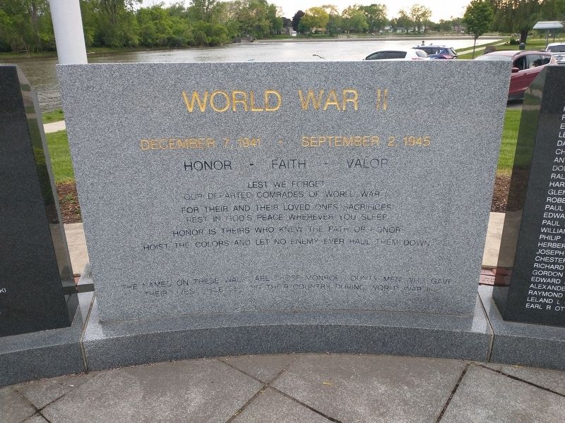 Monroe County World War II Memorial image. Click for full size.