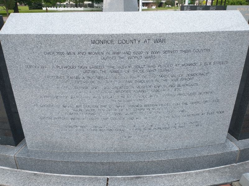 Monroe County World War II Memorial image. Click for full size.