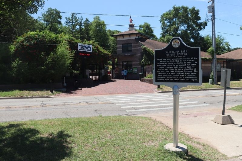 Washington Park Historic District Marker. Click for full size. Washington Park Historic District Marker image. Click for full size.