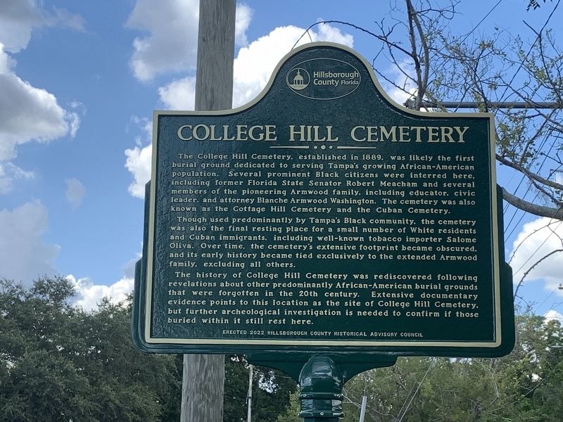 College Hill Cemetery Marker image. Click for full size.