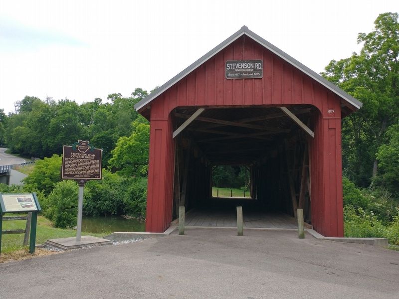 Stevenson Road Bridge Marker. Click for full size. Stevenson Road Bridge Marker image. Click for full size.