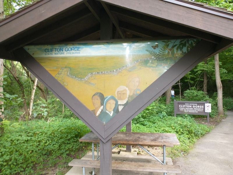 Clifton Gorge State Nature Preserve Marker image. Click for full size.
