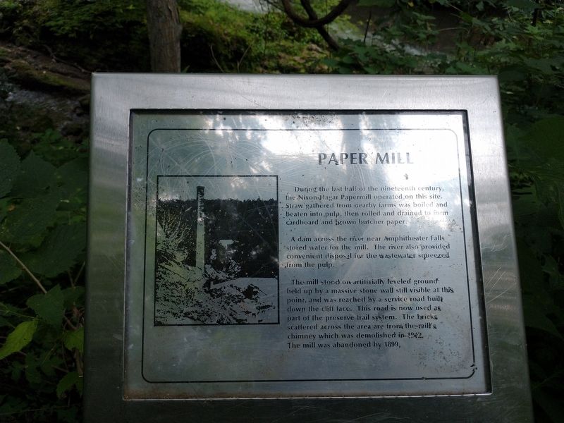 Paper Mill Marker. Click for full size. Paper Mill Marker image. Click for full size.