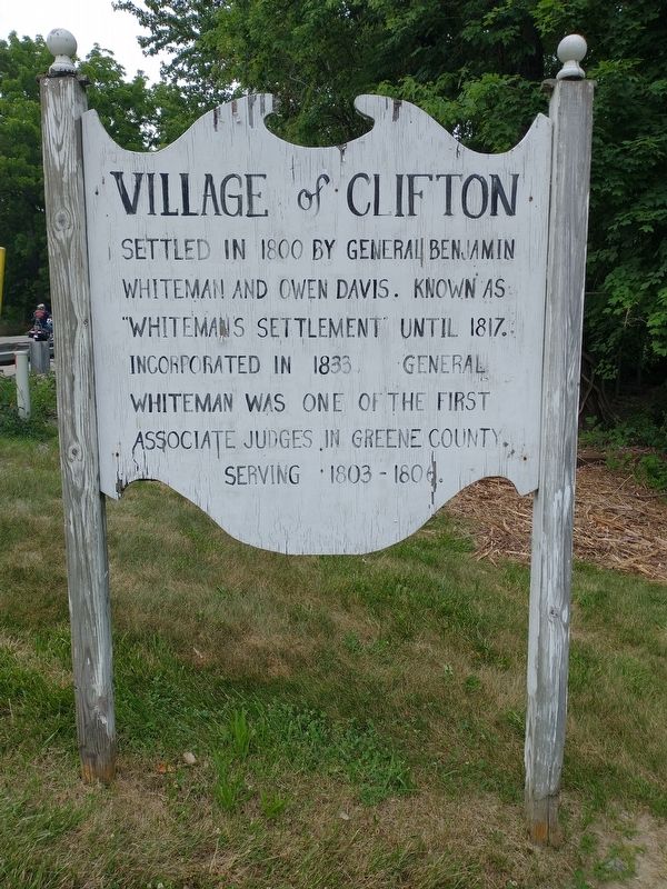 Village Of Clifton Marker image. Click for full size.