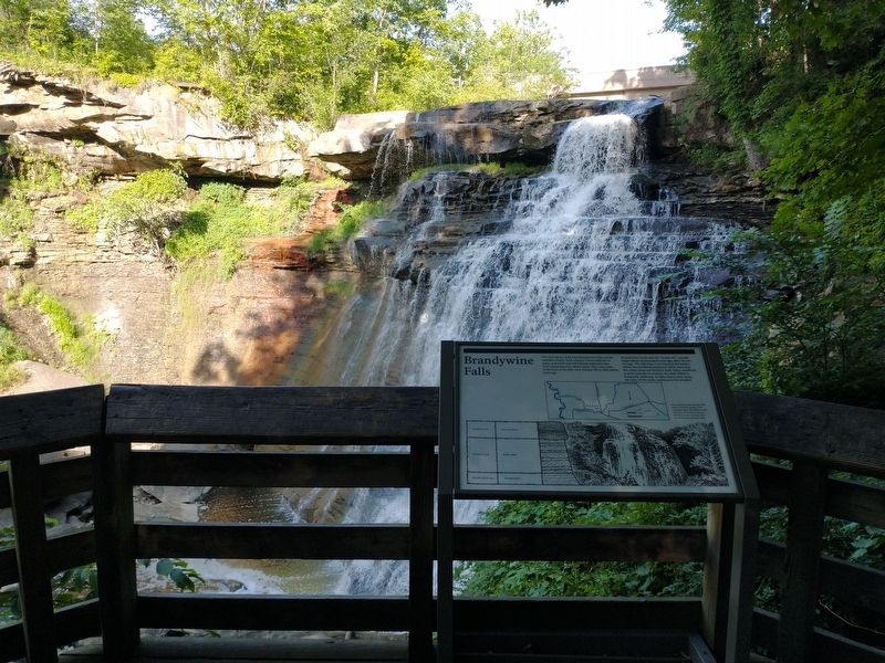 Brandywine Falls Marker. Click for full size. Brandywine Falls Marker image. Click for full size.