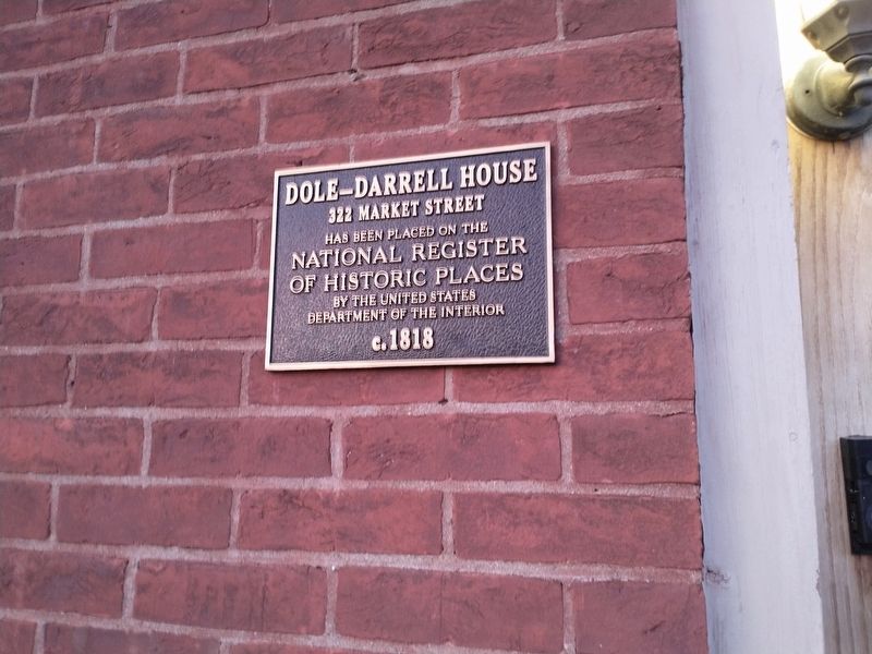 Dole-Darrell House Marker image. Click for full size.