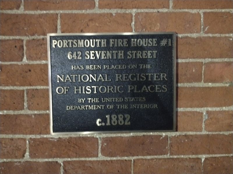 Portsmouth Fire House #1 Marker image. Click for full size.