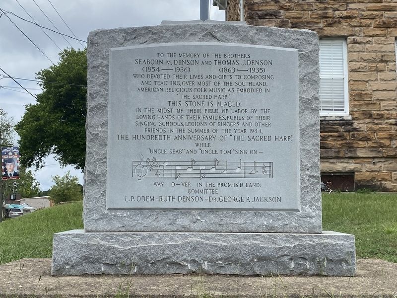 Seaborn M. Denson and Thomas J. Denson Marker image. Click for full size.