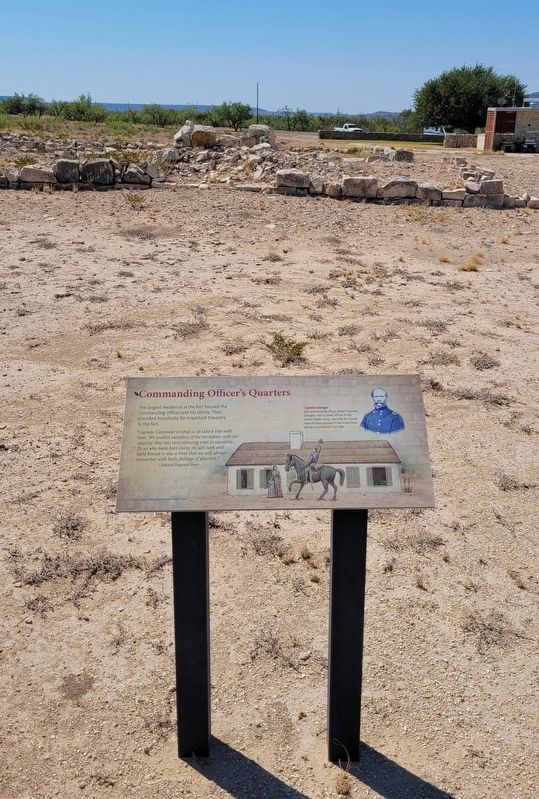 Commanding Officer's Quarters Marker image. Click for full size.