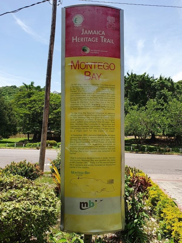 Montego Bay Marker image. Click for full size.