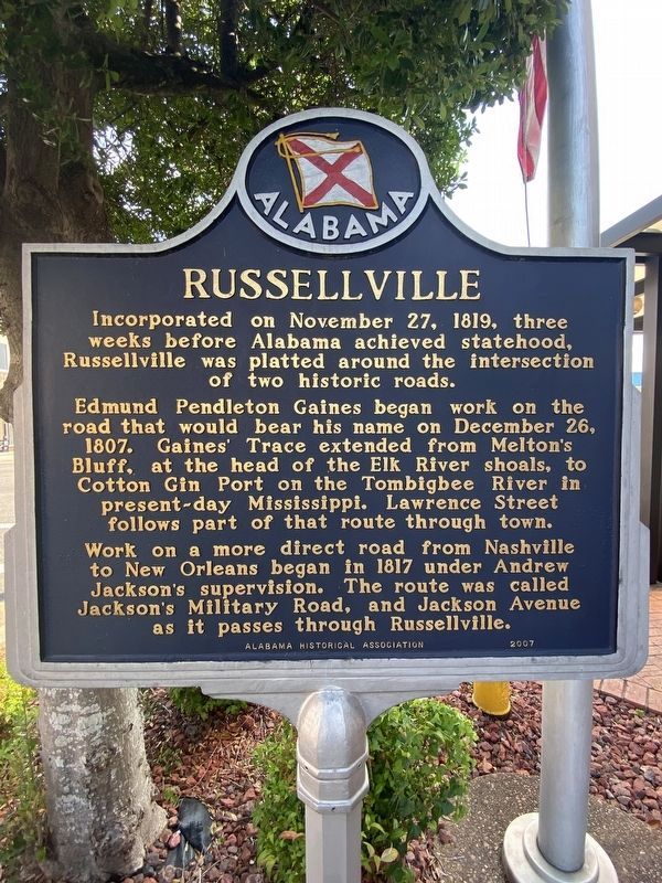Russellville Marker. Click for full size. Russellville Marker image. Click for full size.