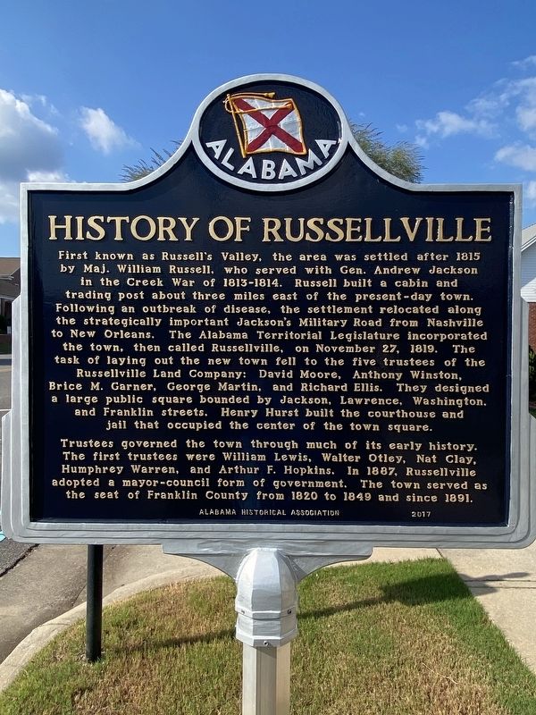 History of Russellville Marker image. Click for full size.