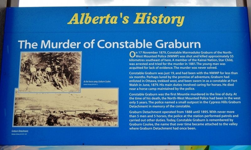 The Murder of Constable Graburn Marker image. Click for full size.