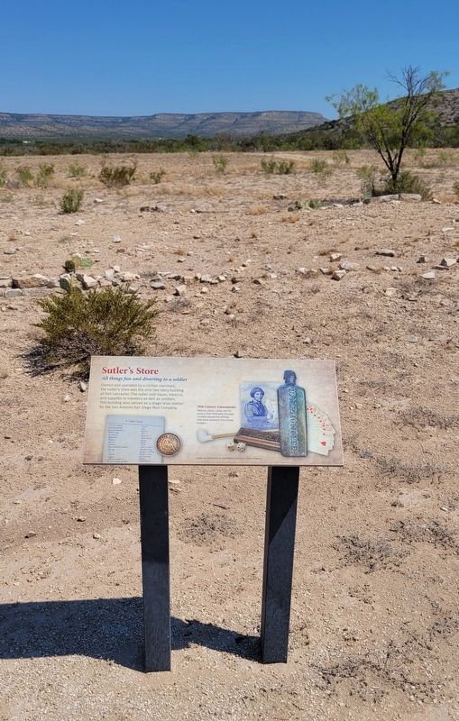 The ruins of the Sutler's Store and Marker image. Click for full size.