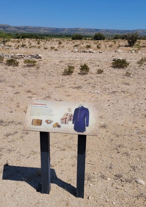 The ruins of the Commissary and Marker. Click for full size. The ruins of the Commissary and Marker image. Click for full size.