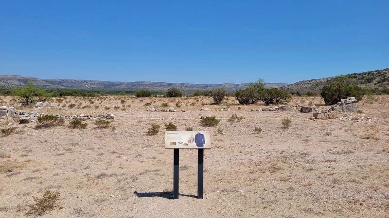 The view of the Commissary Marker from the pathway. Click for full size. The view of the Commissary Marker from the pathway image. Click for full size.