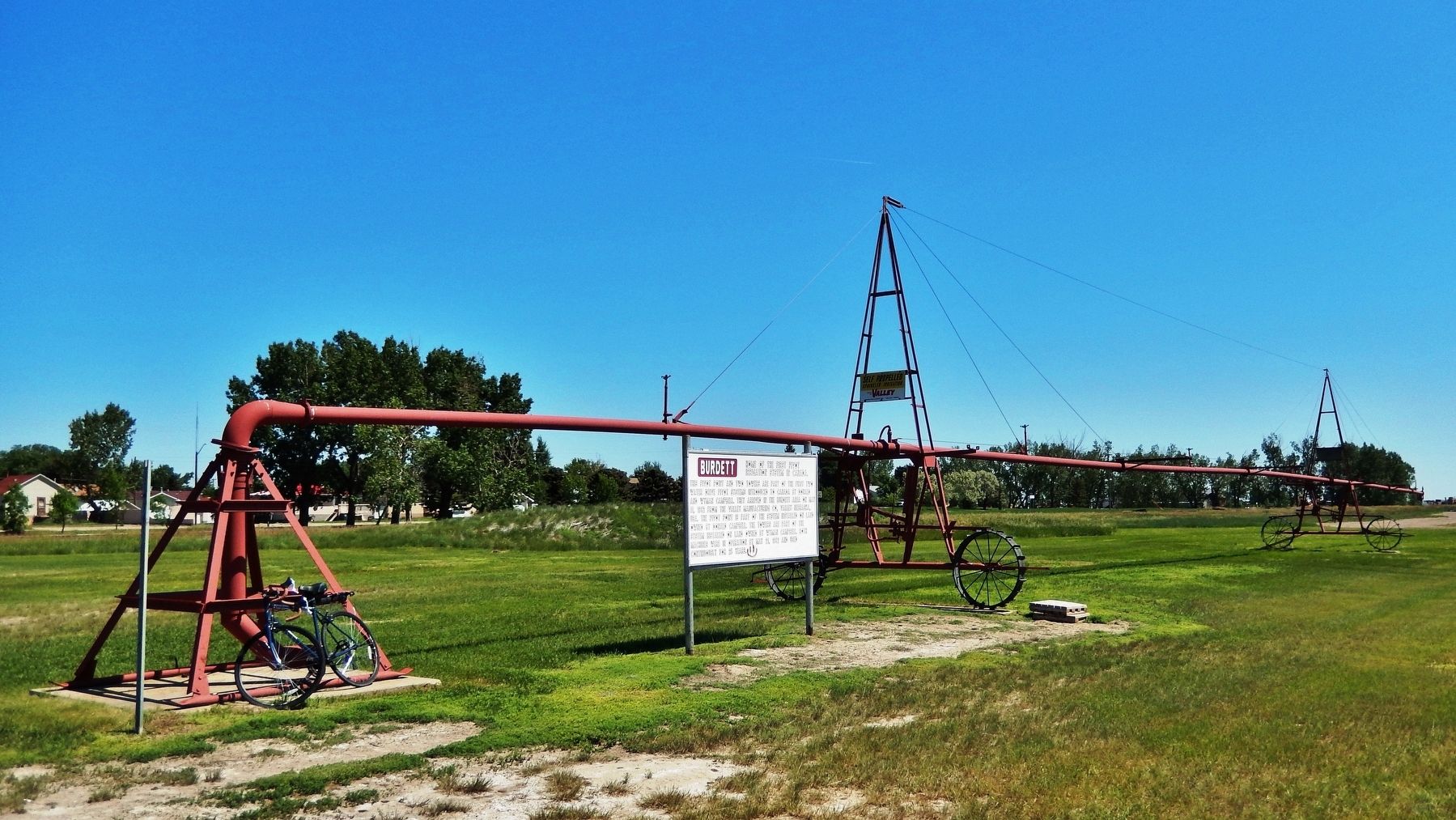 First Pivot Irrigation System Exhibit. Click for full size. First Pivot Irrigation System Exhibit image. Click for full size.