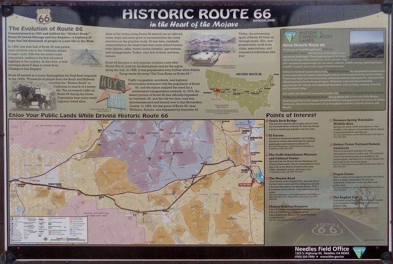 Historic Route 66 Marker image. Click for full size.