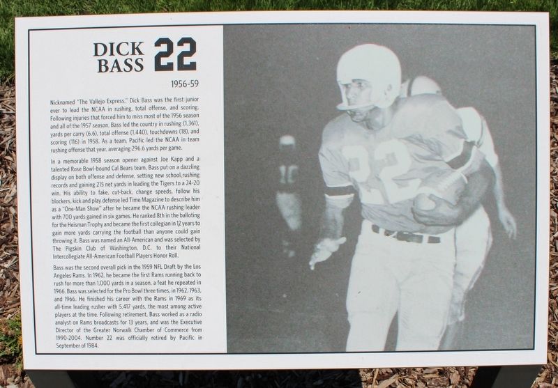 Dick Bass 22 Marker image. Click for full size.