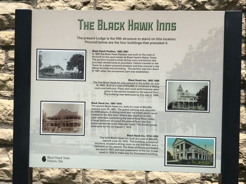 The Black Hawk Inns Marker image. Click for full size.